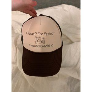 Brown and cream trucker hat Otto adjustable Devil Wears Prada unisex fashion